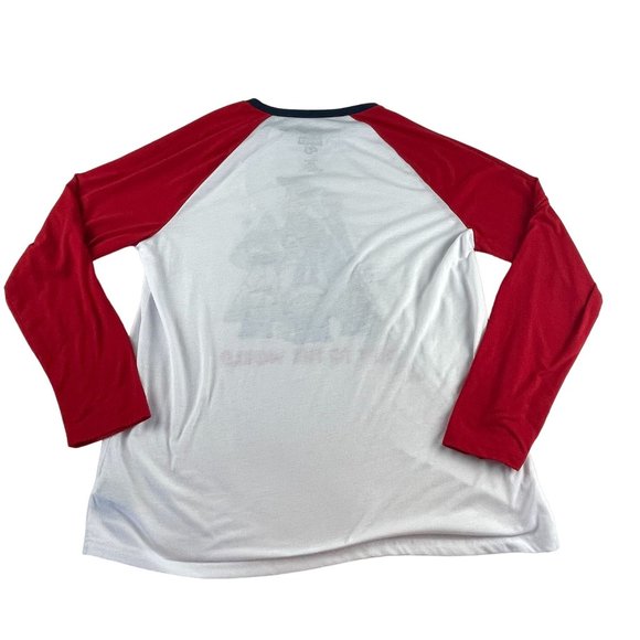 Disney Pixar Toy Story 4 Pajama Top Size L White Toy To The World Raglan Sleeve - Picture 2 of 11